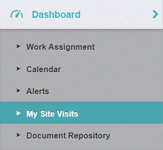 Work Assignment left navigation panel link